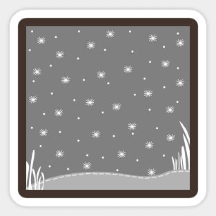 Snow Field Pattern Sticker